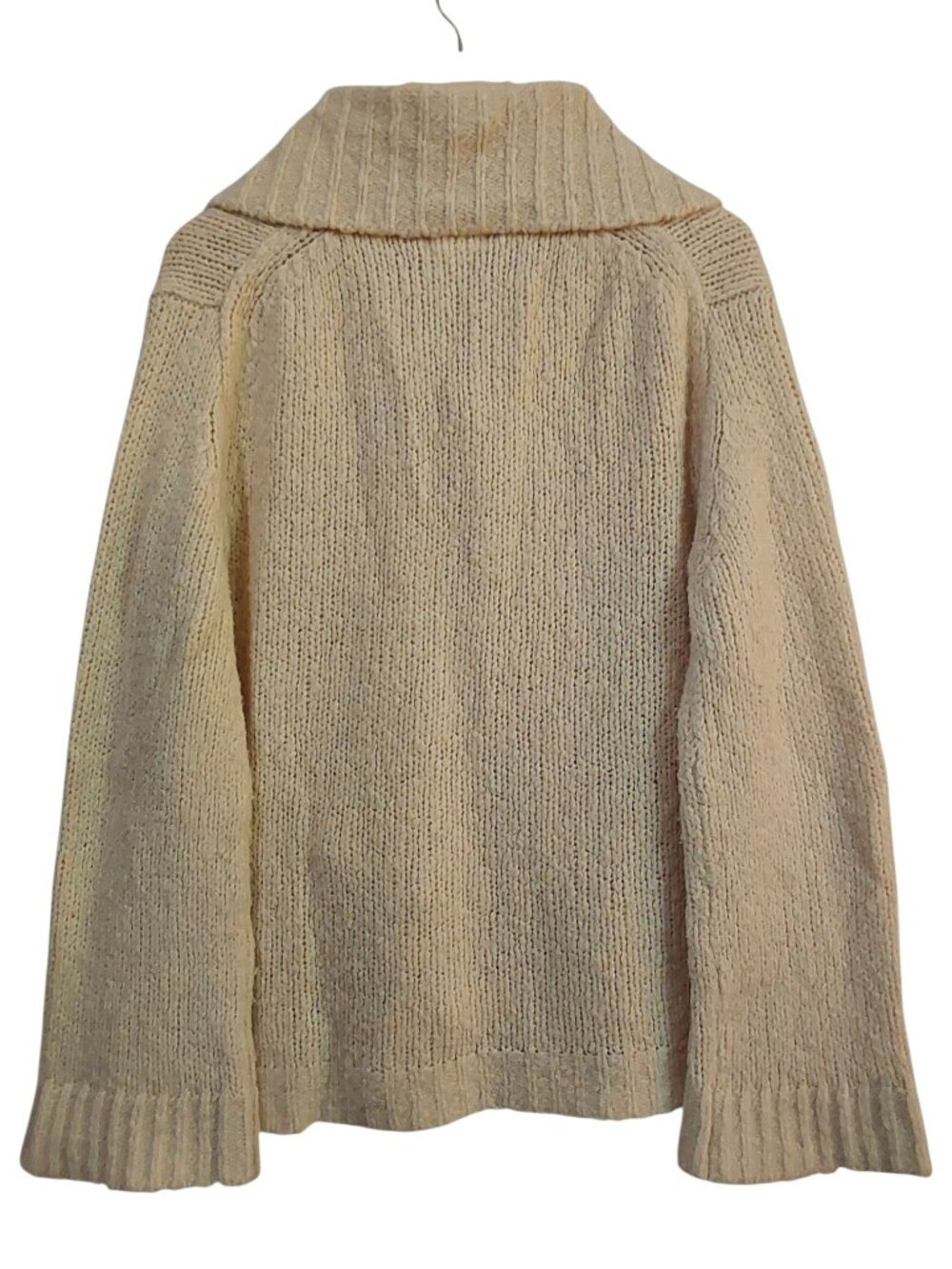 Maeve Anthropologie Wool-Blend Chunky Cardigan Sweater Jacket Coatigan Boho - M - Picture 7 of 10